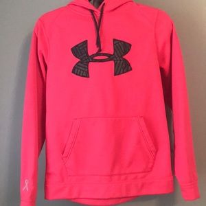 Under Armour hot pink cold gear hoodie